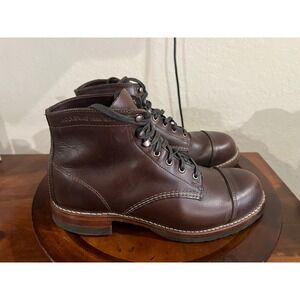 Wolverine 1000 Mile Cap Toe Work Boots
Leather Dark Brown Vibram Lace Up 10 D